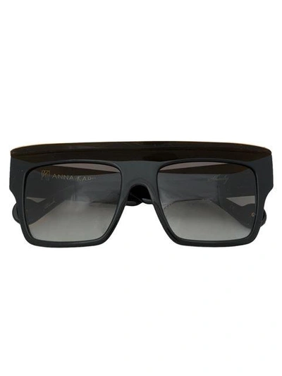 Shop Anna-karin Karlsson 'shady' Sunglasses In Black