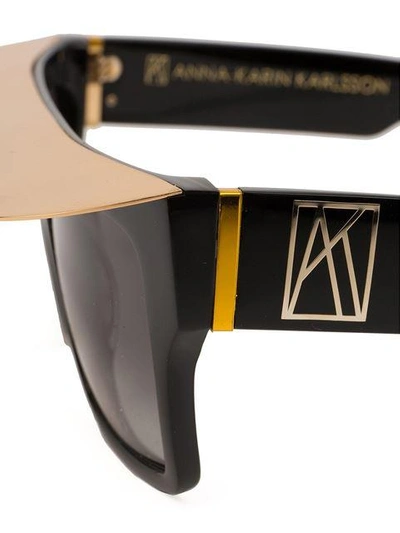 Shop Anna-karin Karlsson 'shady' Sunglasses In Black