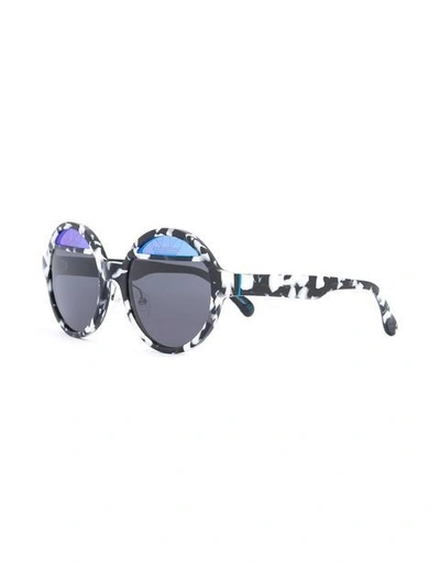Shop Italia Independent Round Framed Sunglasses