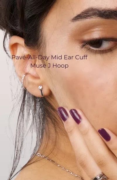 Seed2stone Muse J-hoops In Silver