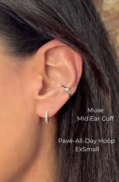 Seed2stone Muse Mid Ear Cuff In Silver