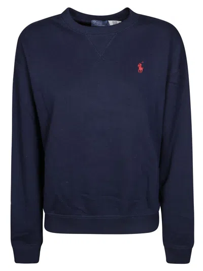 Polo Ralph Lauren Po-long Sleeve Sweatshirt In Blue
