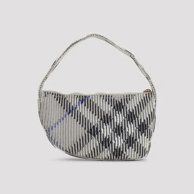 Burberry Check Baguette Bag Women In Gray