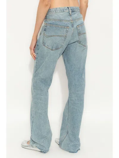 Balenciaga Women Low-waist Denim Jeans In Blue