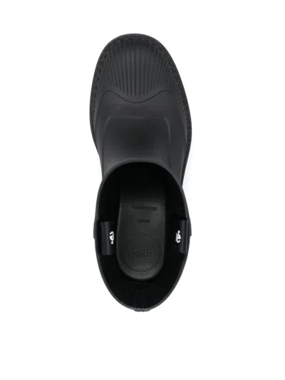 Chloé Rubber Solid Color Ankle Boots With Heel 6cm In Black