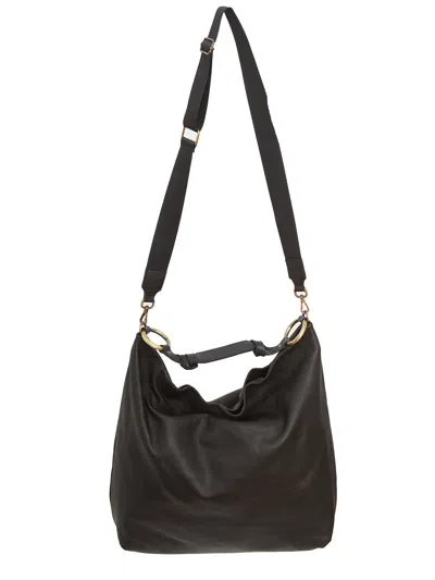 Collection Privèe Collection Privee Leather Sack Bag In Black