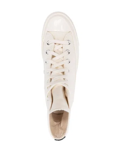 Comme Des Garçons Play Chuck Taylor Red Heart Sneakers In White