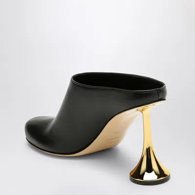 Coperni Orchestra Closed Mule Heel In Black Leather In Multi