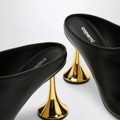 Coperni Orchestra Closed Mule Heel In Black Leather In Multi