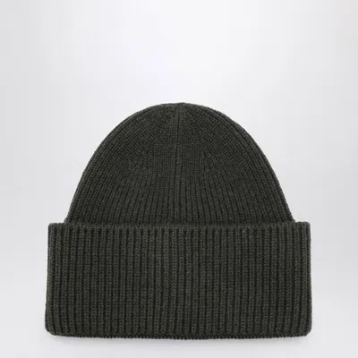 Destin Military Wool And Cashmere Beanie In Black