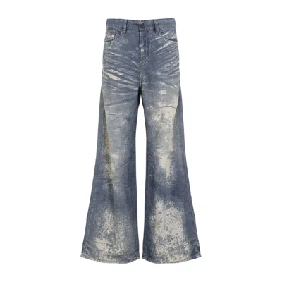Diesel Low Waist Bleached Effect 1996 D-sire Jeans In Blue