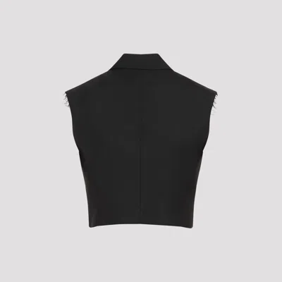 Diesel G-baryt Cropped Vest In Black