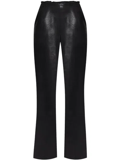 Diesel Lumys Wool Mix Trousers In Black