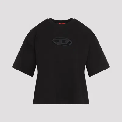 Diesel "t-buxt-crop-od" T-shirt In Black