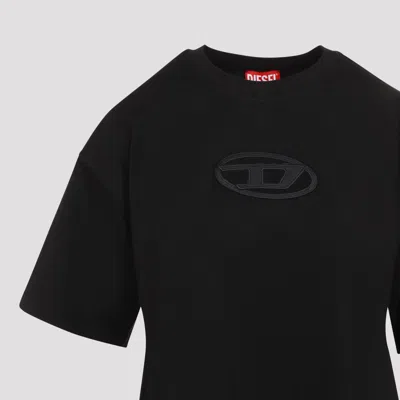 Diesel "t-buxt-crop-od" T-shirt In Black