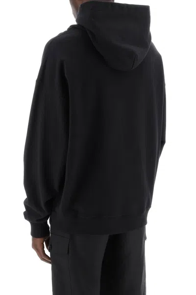 Dolce & Gabbana Cotton Sweatshirt With Frontal Logo In Black