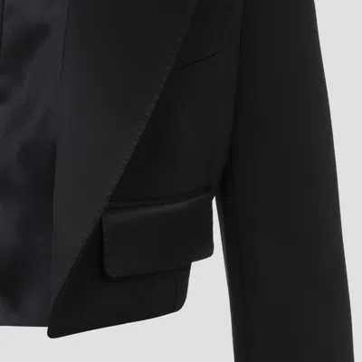 Dolce & Gabbana Gabardine Wool Jacket In Gray