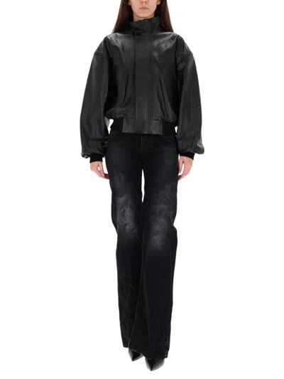 Balenciaga Women Wide Leg Pants In Black