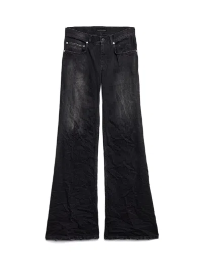 Balenciaga Women Wide Leg Pants In Black