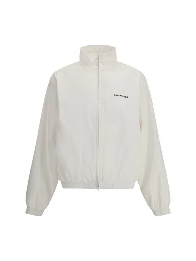 Balenciaga Women Windbreaker Jacket In White