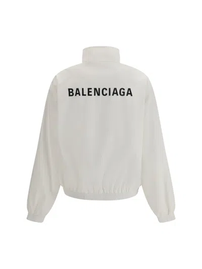 Balenciaga Women Windbreaker Jacket In White
