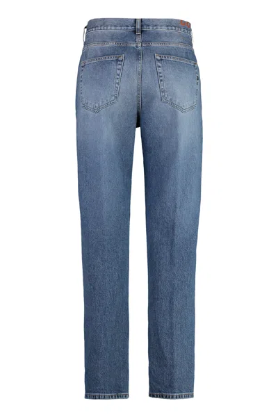 Dondup Andi5-pocket Straight-leg Jeans In Blue