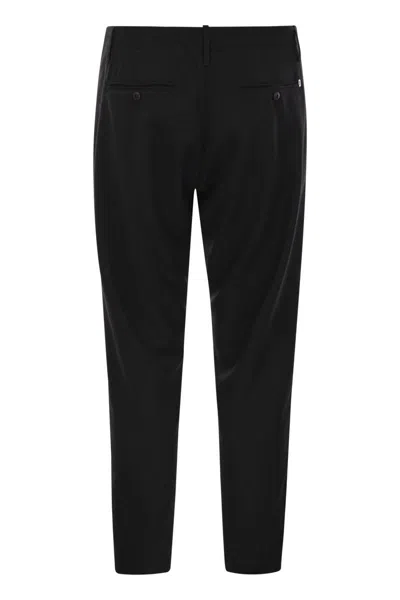 Dondup Belt Loop Casual Pants In Black