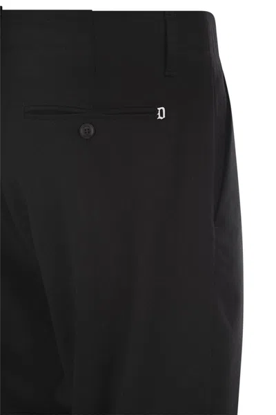 Dondup Belt Loop Casual Pants In Black