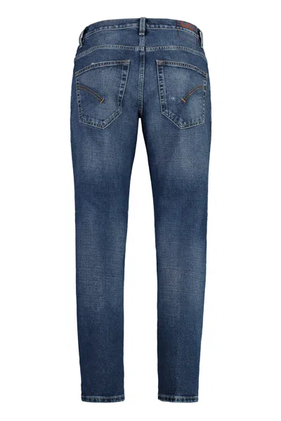 Dondup Brighton 5-pocket Straight-leg Jeans In Blue