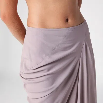 Dries Van Noten Paneled Crepe De Chine Maxi Skirt In Pink