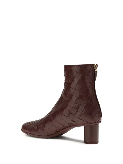 Bottega Veneta Atomic Ankle Boot In Burgundy