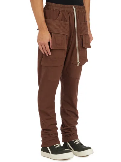 Drkshdw Pantaloni Creatch Cargo Drawstring Terra In Brown