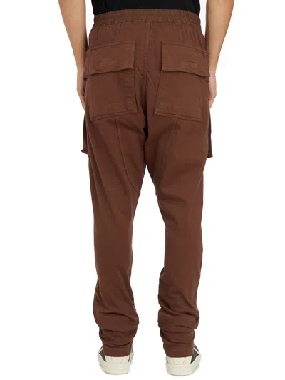 Drkshdw Pantaloni Creatch Cargo Drawstring Terra In Brown