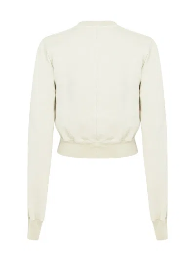 Drkshdw Pearl Cropped Sweatshirt In White