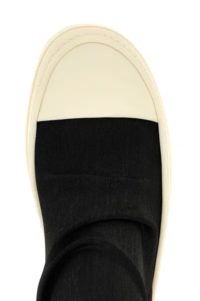 Drkshdw Sneaker In Denim High Sock In Animal Print