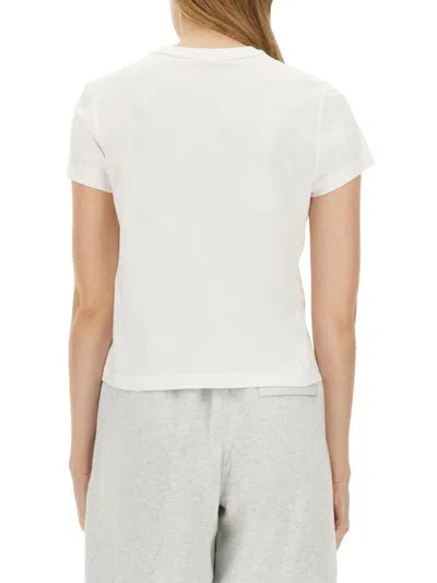 Alexander Wang T T By Alexander Wang Essential Shrunk Tshirt In White