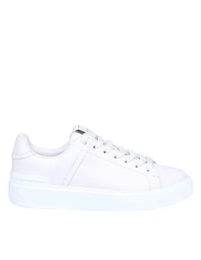 Balmain B-court Sneakers - Leather - White In Multi