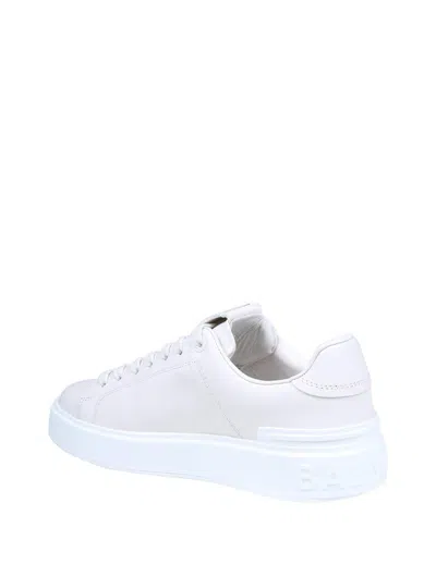 Balmain B-court Sneakers - Leather - White In Multi
