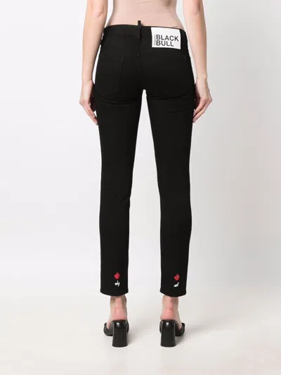 Dsquared2 Black Bull Jennifer Skinny Jeans In Black