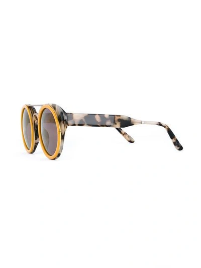 Shop Smoke X Mirrors Sm142 'sodapop' Patterned Sunglasses In Brown