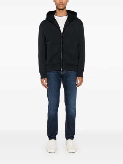 Elisabetta Franchi Cut Out Cotton T Shirt In Blue