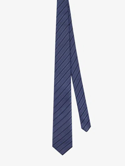 Brunello Cucinelli Men Silk Tie In Blue
