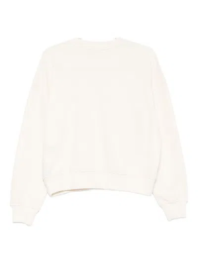 Emporio Armani Cotton Blend Sweater In White