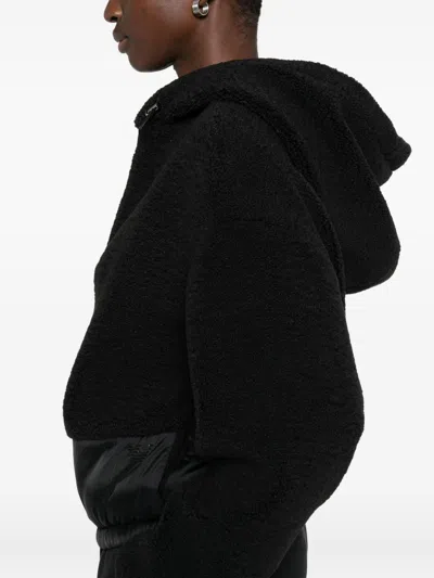 Emporio Armani Drawstring Hood Jacket In Black