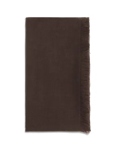 Brunello Cucinelli Women Cashmere And Silk Scarf In Brown