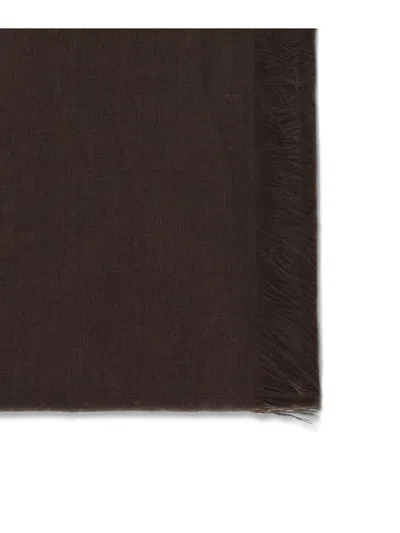 Brunello Cucinelli Women Cashmere And Silk Scarf In Brown