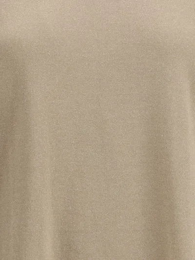 Brunello Cucinelli Women Cashmere Glitter T-shirt In Nude