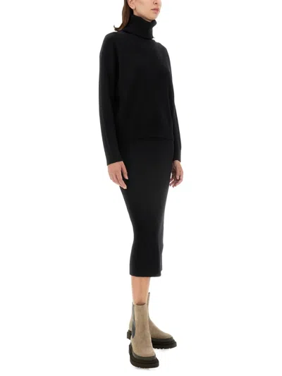 Brunello Cucinelli Women Midi Skirt In Black