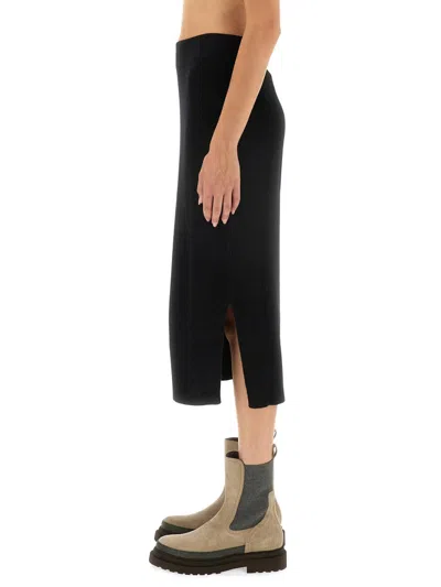 Brunello Cucinelli Women Midi Skirt In Black