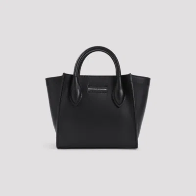 Ermanno Scervino Mini Shopping Handbag In Black